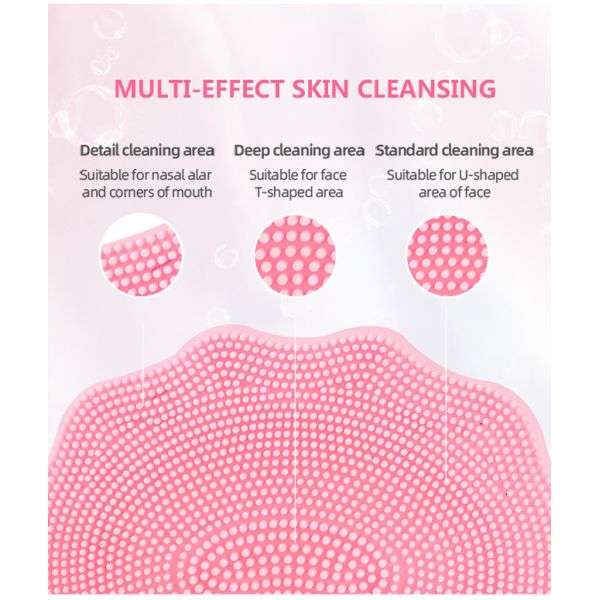 Waterproof Rechargeable 700 RPM 70g Silicone Facial Cleansing Brush