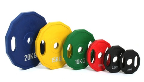 Wholesale Tri-grip Rubber Coated Cast Iron Grip Weight Plates