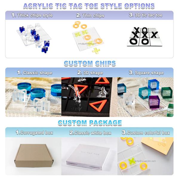 Classic White and Black XO Game Board Set Decoration