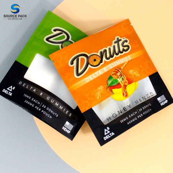 Mylar Weed Packaging Stand Up Pouch With Child Proof Zipper