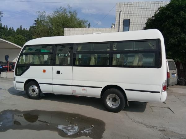 Pneumatic Folding Door Coaster Bus Motorhome Transport 19 Seats New Color Design