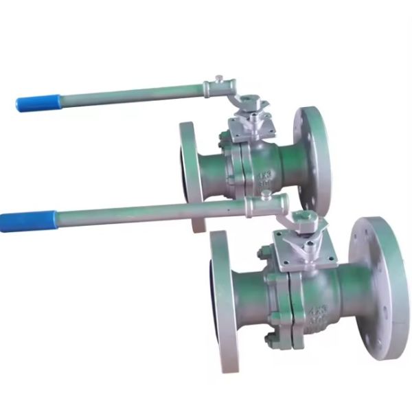 2PC Manual Floating Ball Valve Reducer Bore WCB Stainless Steel Flange Thread End PN16 Class150 Industrial Water Oil Gas Valve