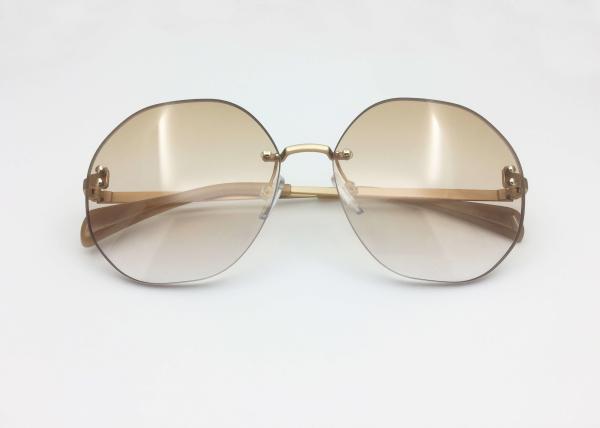 Lightweight rimless titanium sunglasses Men Women accessories UV protection 100%