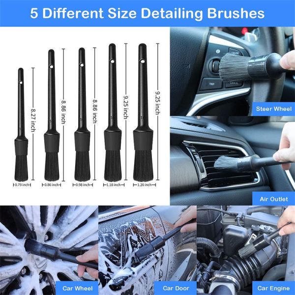 18PCS Spin Car Interior Detailing Drill Brush Car Rim Brush ODM