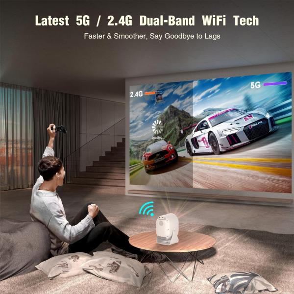 C1 Mini Portable Freestyle Projector HD Smart Android 11.0 Xiaoming Video Movie Projector