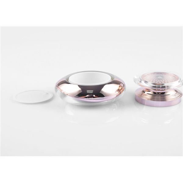 Empty Clear Octagon Shape Acrylic Cosmetic Cream Jars 50g For Skin Care