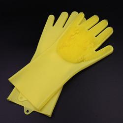 kitchen Multicolor Silicone Dish Washing Gloves , Eco Friendly Silicone Hand Gloves