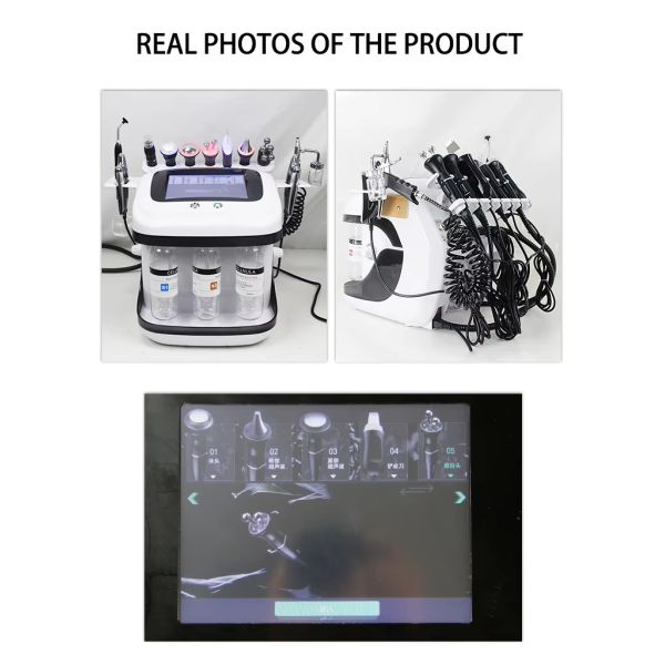 Máquina recargable de cuidado de la piel de 8 en 1 para limpieza profunda y reducción de poros