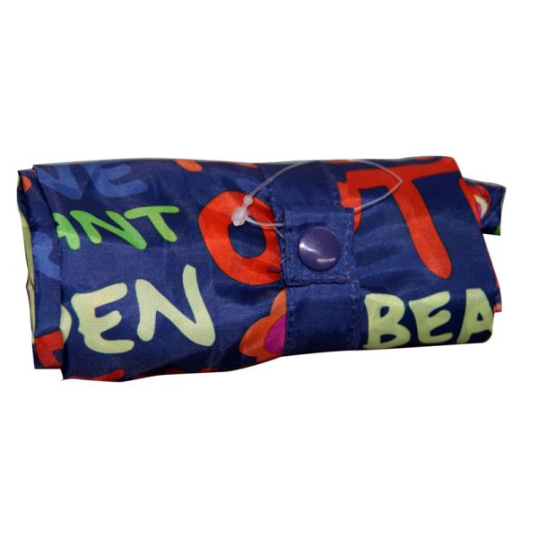 Custom reusable 200D printing folded shopping nylon storage bags