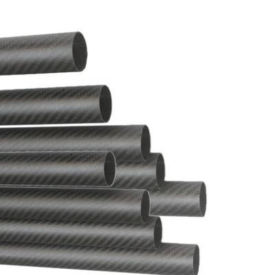 Tubos de fibra de carbono de alta resistência à tração para aplicações industriais