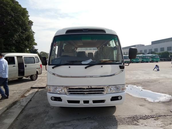 Pneumatic Folding Door Coaster Bus Motorhome Transport 19 Seats New Color Design