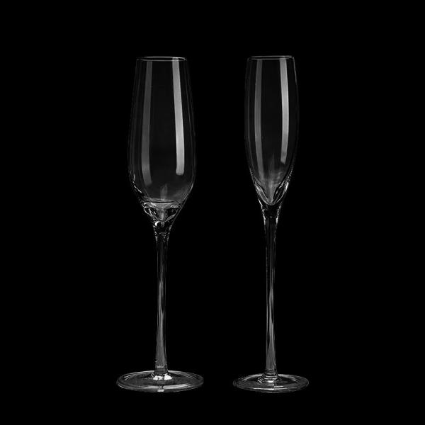 Bulk 6-10oz Crystal Champagne Flutes | Chip-Resistant Laser-Engraved Glassware for Hotels & Galas