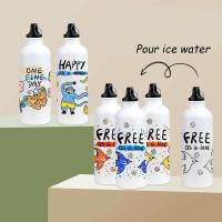 Garrafas de água de alumínio de 500 ml com logotipo para crianças