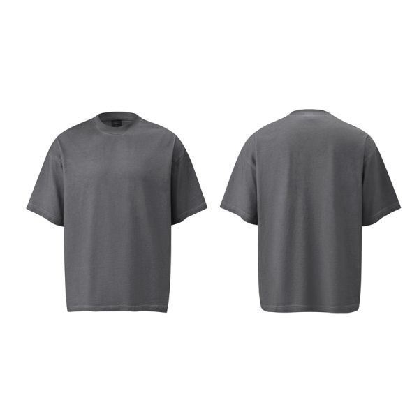 Support Customized High-quality Printed Streetwear T-shirt Basic Oversized Men's Short Sleeved 100% Cotton Knitted Breathable