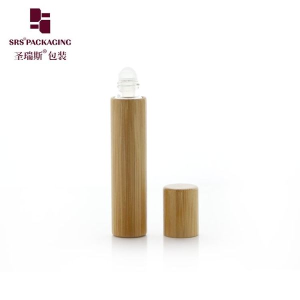 BG(G)-8ML Aromatheropy Glass Bamboo Empty Roller Bottle For Oil Blends Perfume