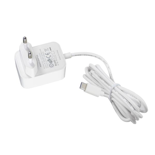 12V 1A EU USB-C Power Adapter with 1m Cable