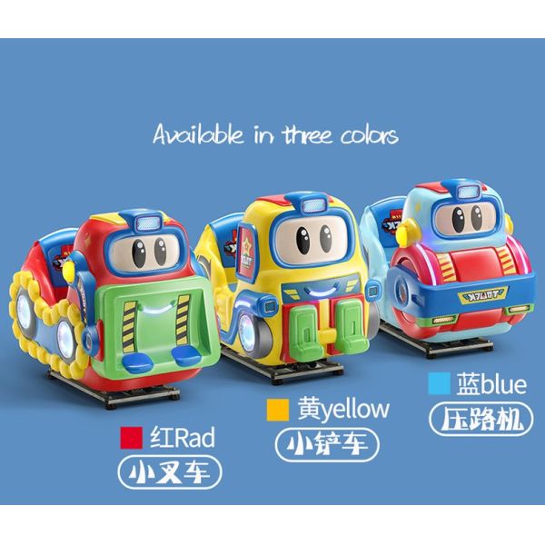 Máquina de plástico para brincar com crianças