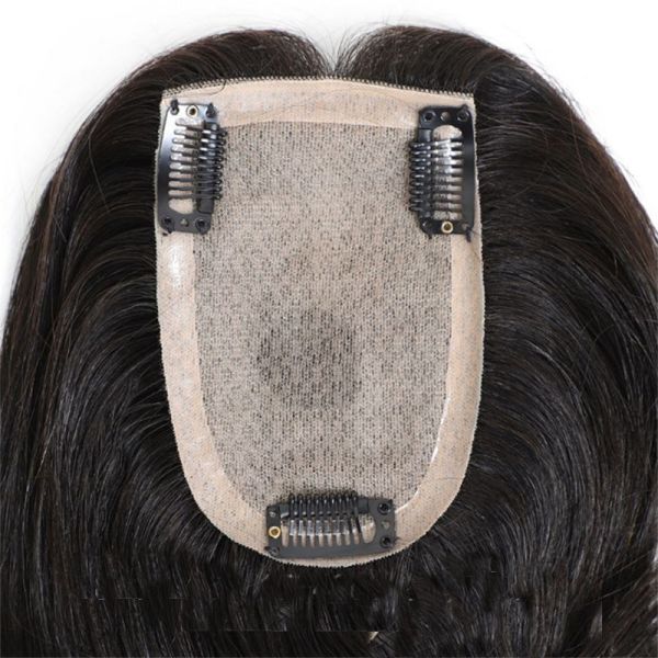 Directly Supply Women's Toupee with Natural Black/Dark Brown Brazilian Hair at Good