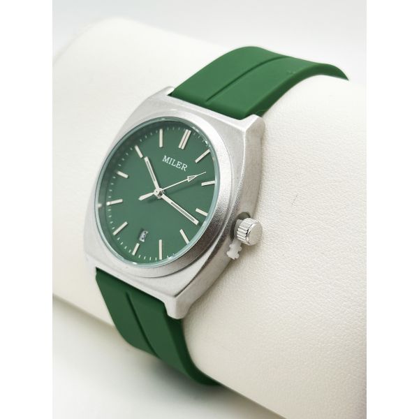 ODM Мода Спорт Минималист Ниша Силиконовые ремни Часы с корпусом из нержавеющей стали для женщины