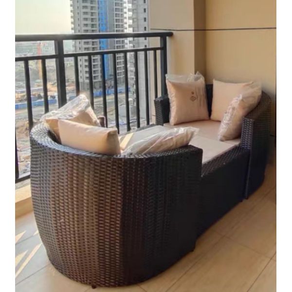 Outdoor Rattan Sofa Set Wicker Furniture Mirror Outdoor Sofa  980x600x410mm
