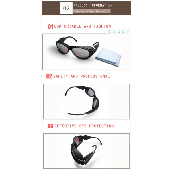 Photon Beauty  400nm 700nm OD5+ IPL Laser Safety Goggles reflective laser glasses