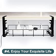 Нет сверла стальной сетки кабельного организатора под столом кабельного канального стола для легкого доступа кабеля