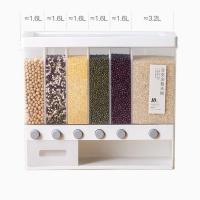 Distributeur sec de nourriture du bâti 12L de mur de cuisine pour le riz de céréale