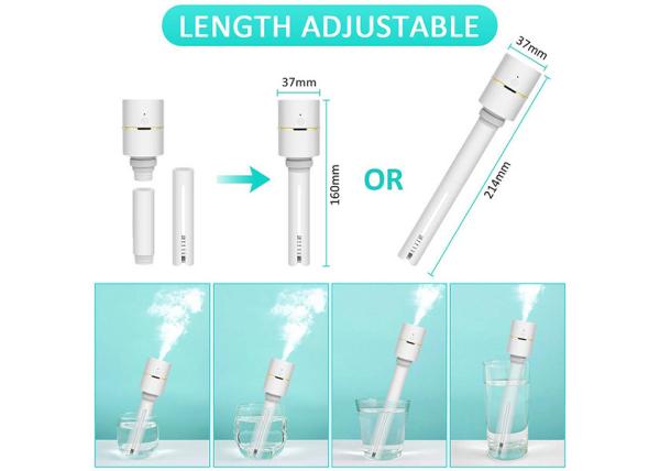 Portable Nano Spray Mister Ultrasonic Cool Mist Air Humidifier For Household Office Hotel Travel