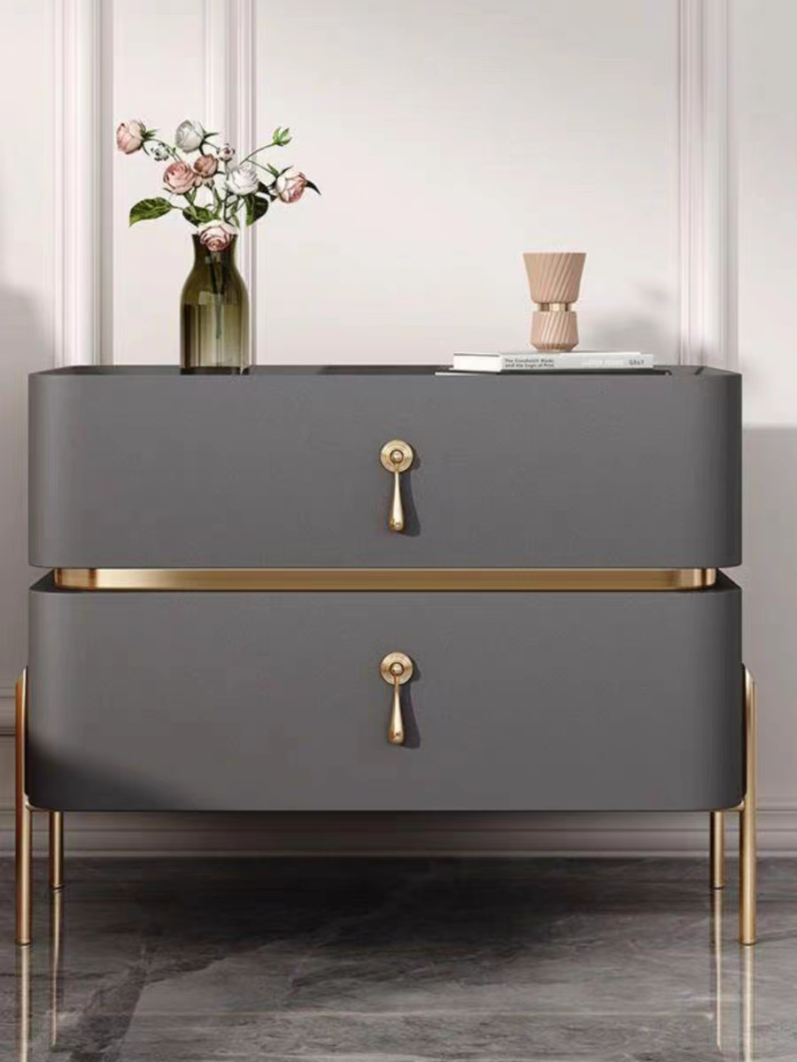 Modern Bedroom Smart Nightstand Beside Table 75*65cm