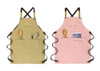 Cuisine double face faisant cuire le tablier de coton pour le nettoyage de jardin et le travail de chef