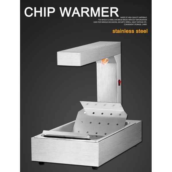 Electric French Fried Chip Warmer for Keeping Food Warm and Displaying Delicious Food
