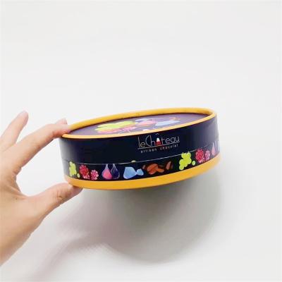 консервные банки бумаги диаметра 153mm упаковывая красочную круглую подарочную коробку бумажной доски роскошную упаковывая