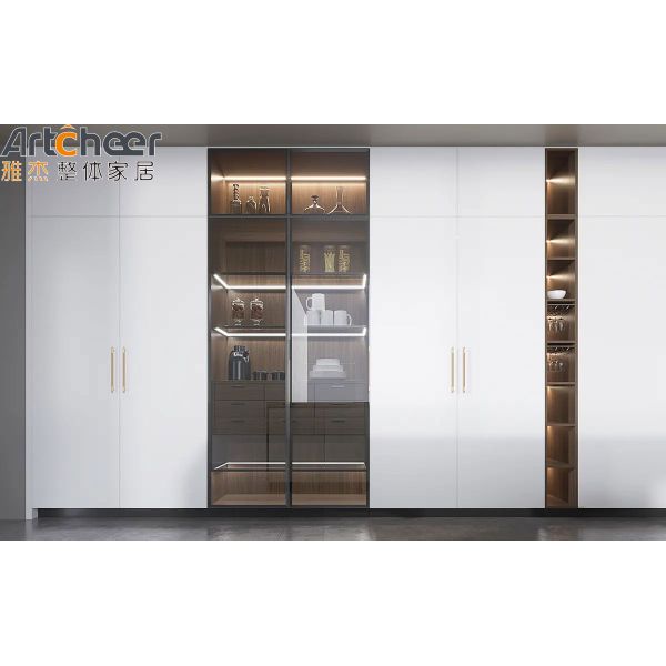 Итальянский кухонный шкаф современный дизайн высококлассный лак и ламинированная отделка