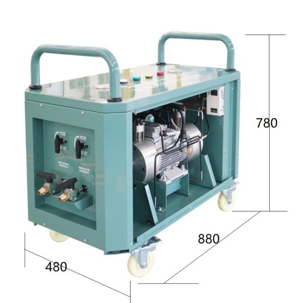 Air Conditioner 2HP Chiller Hvac Refrigerant Recovery Charging Machine R134a Ac Gas Recycling Charging Machine