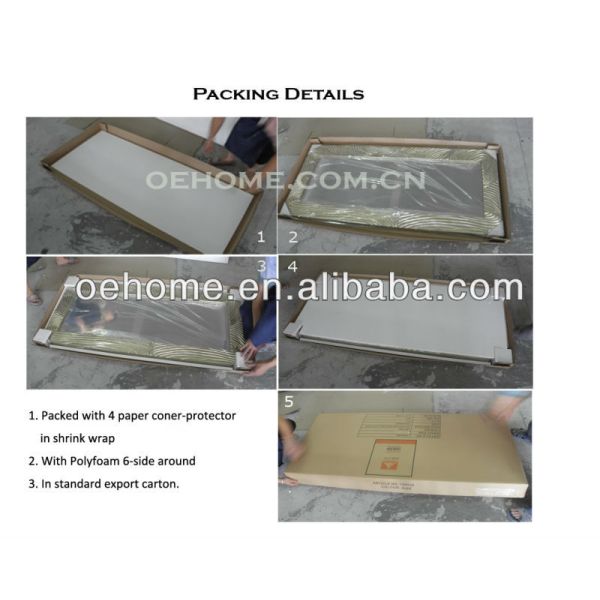 Venetian Asymmetrical Mirror Wall Mounted Bathroom Mirror For Interior Decorating