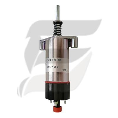 155-4653 solenoide da parada programada do combustível 24V