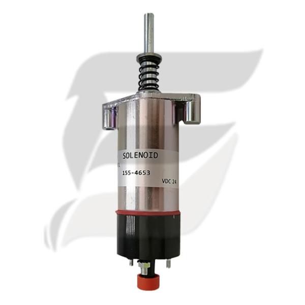 155-4653 solenoide da parada programada do combustível 24V