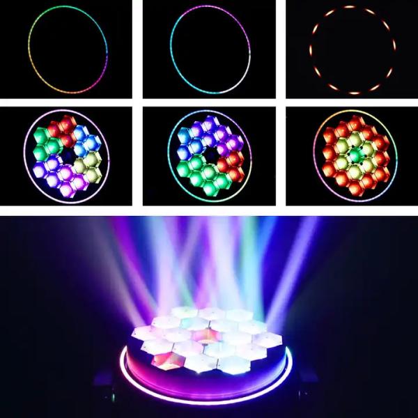 19X40W Stage Wash Professional Show Lighting With Pixel Circle