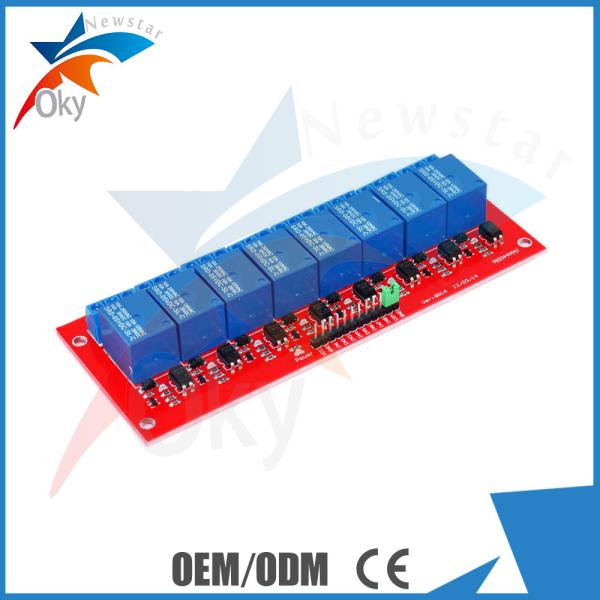 tableau de commande de module de relais de 5V/12V Arduino 8 avec l'isolement de coupleur optique