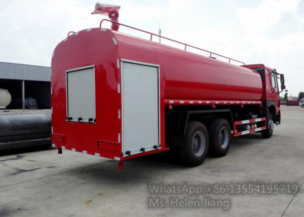 Caminhão da luta contra o incêndio de Sinotruk HOWO 6X4 371HP com o tanque de água 20000L