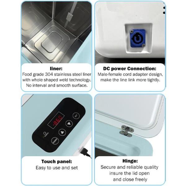 12V/24V/110V-240V Voltagem congelador de profundidade frigorífico de carro portátil para transporte de vacinas