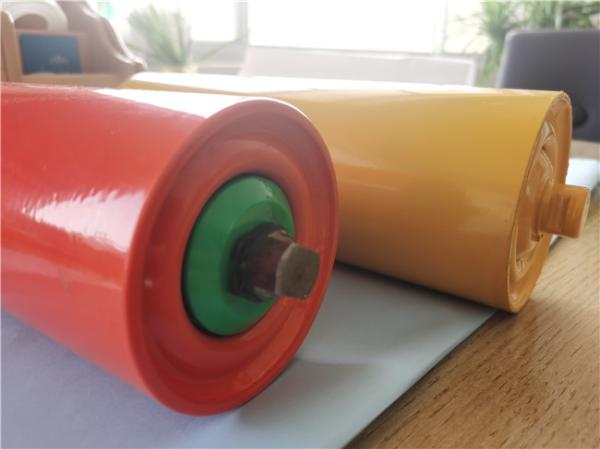 Power Station Q235 Belt Conveyor Rollers , Carrying Idler Roller