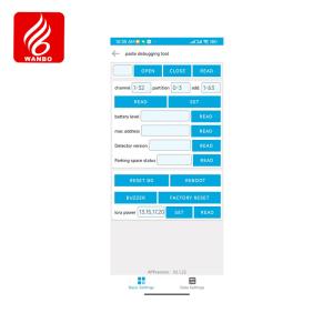 Système de guidage de l'espace de stationnement Débogage APP Produits de