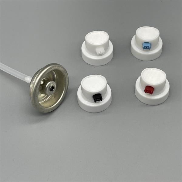 Precision female paint valve for automotive touch-up painting with adjustable flow