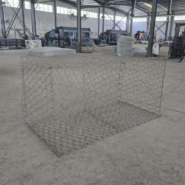 Gabion Wire Mesh Basket Erosion Control Saltwater Resistance Heavy Duty