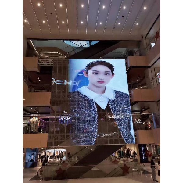 Transparent display screen Unnamed Category designed to maintain natural light flow and clear display on glass showcases