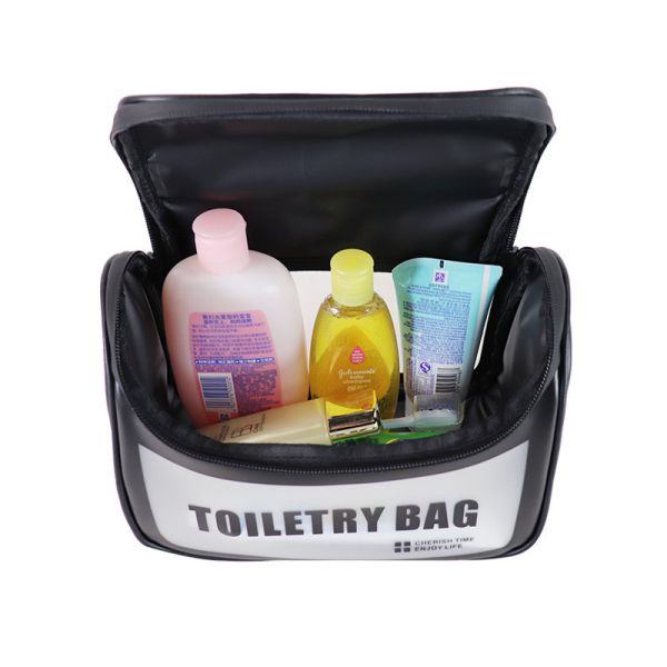 Cute Eco Friendly Two Sided Black Cosmetic Toiletry Bags For Tweens
