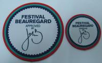 Custom Woven Patch With Embroidery Merrow Border For Hats/Garment