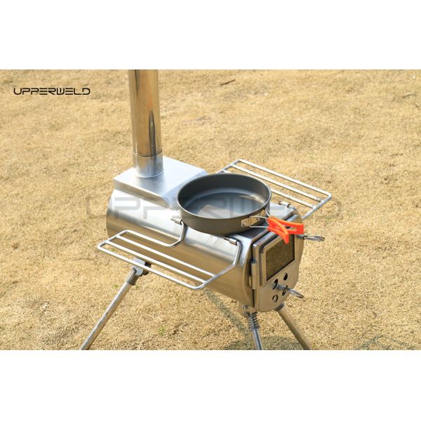 Портативная плита из дров для гриля из нержавеющей стали Наружная плита для приготовления пищи в лагерях