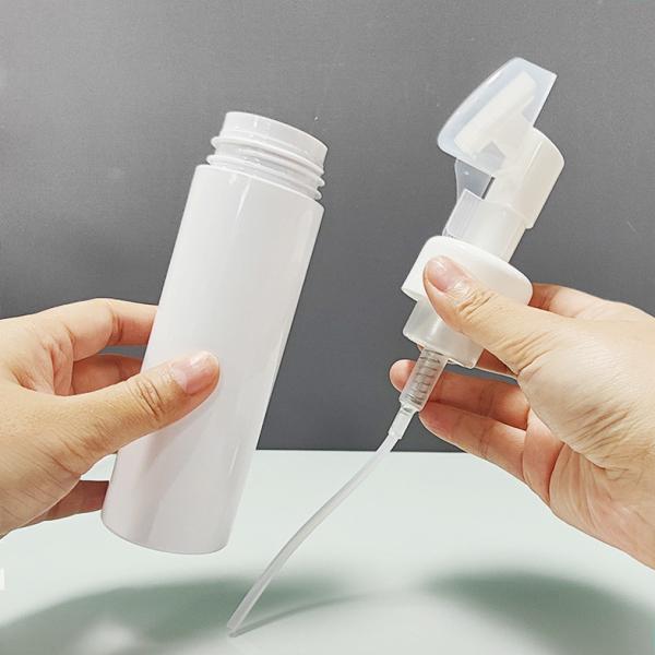 Luxury Pink White PET Foaming Hand Pump 100ml 150ml 200ml Non Hazardous